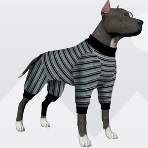 Lovinpet dog full body suit striped pajamas Sz XL NWT